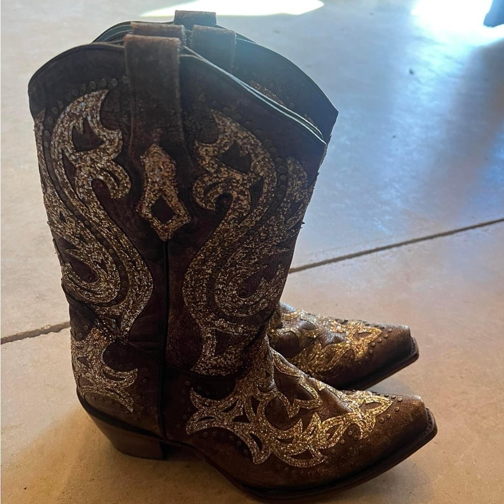 Corral brown Glitter boots